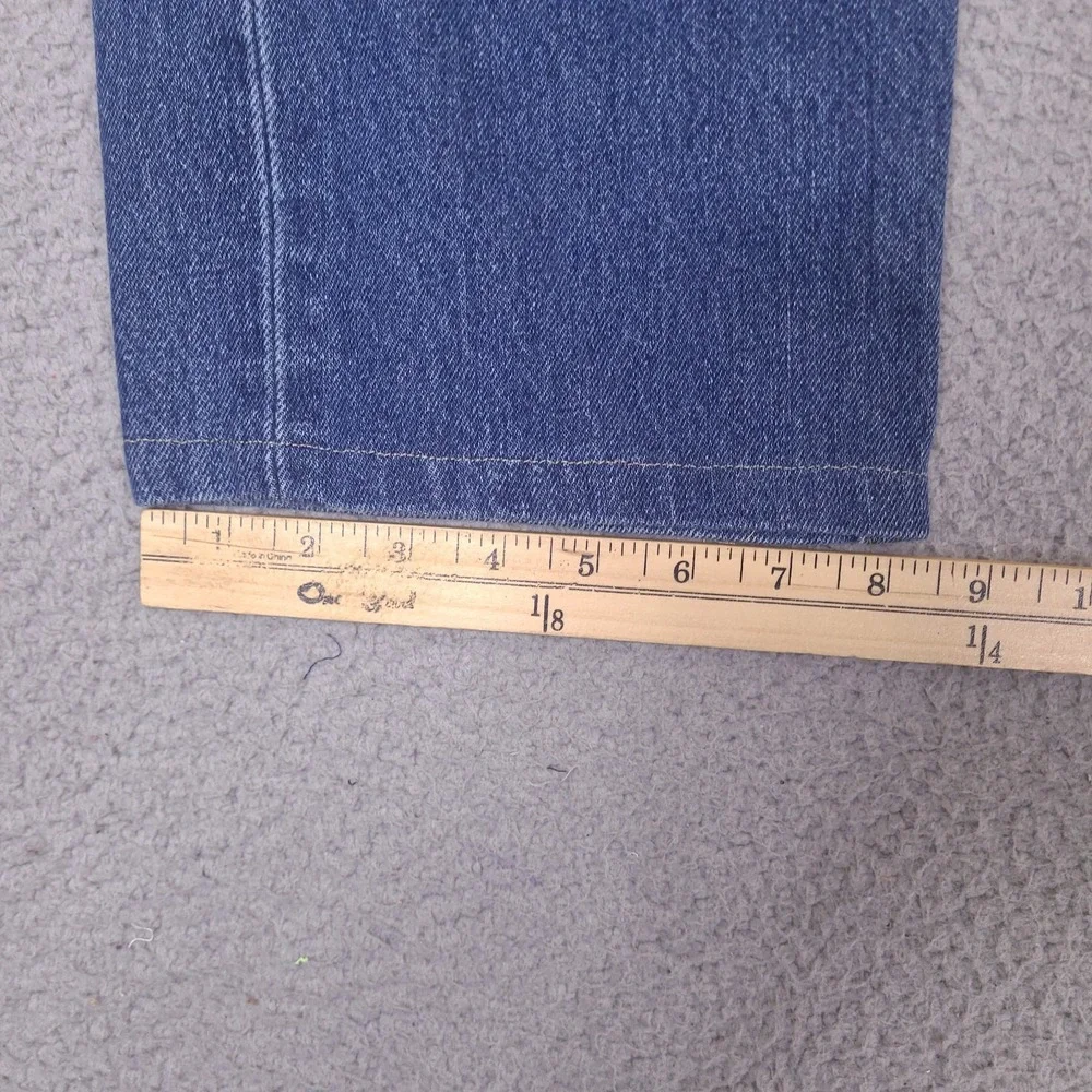 Levi's Jeans‎ Mens 36x27.5 Blue 505 Regular Fit Straight Leg Medium Wash Hemmed